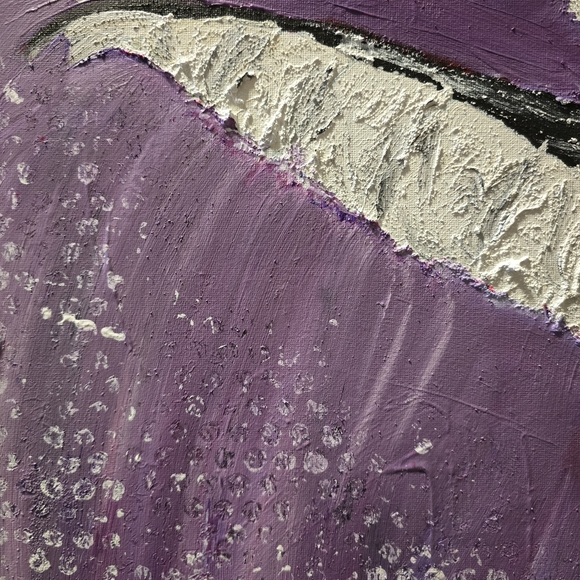 HANDCRAFTED Abstract Hummingbird Painting HANDMADE Art HANDPAINTED Wall Decor - Picture 9 of 15